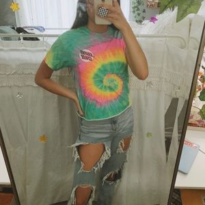 tie dye graphic tee